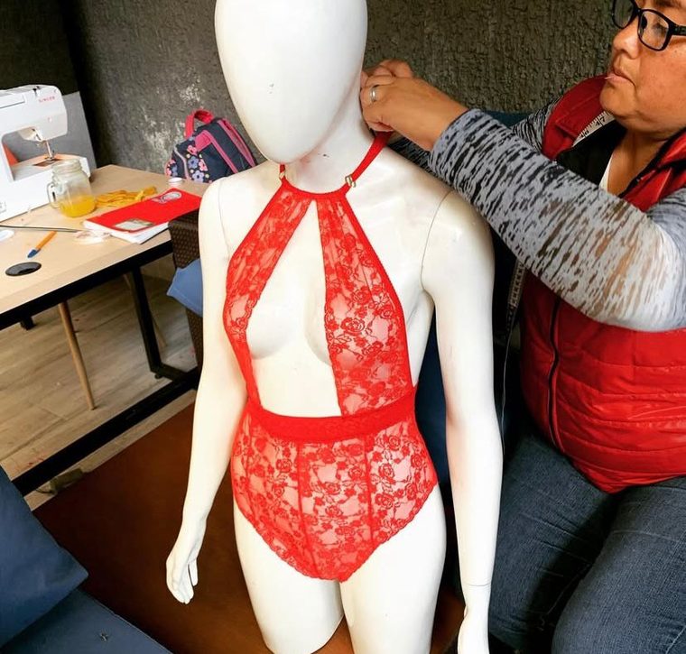 Prenda terminada por una alumna del diplomado