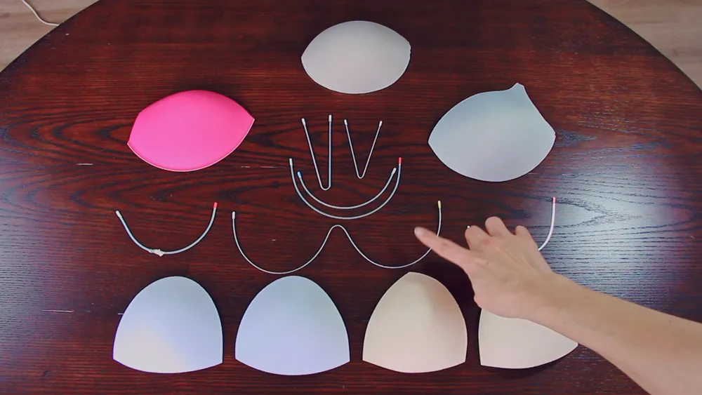 Clase de swimwear: tipos de copas preformadas